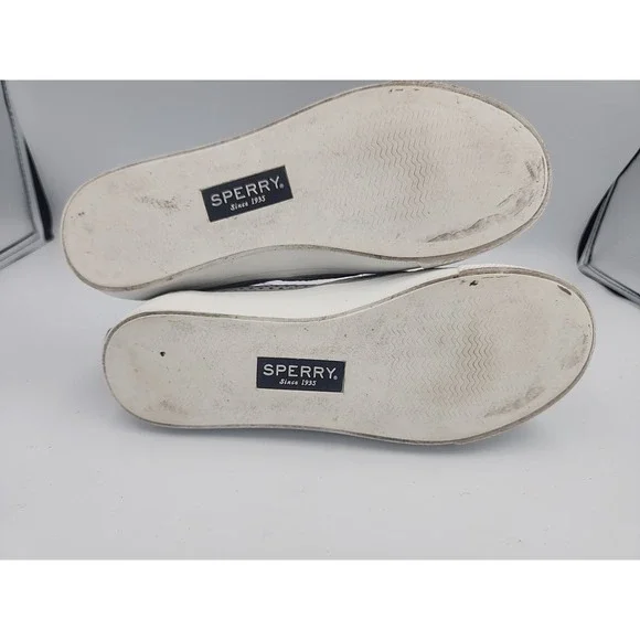 Sperry Top-Sider Seaside Perforated‎ Sneakers Womens Size 7.5 Grey Memory Foam - Picture 6 of 7